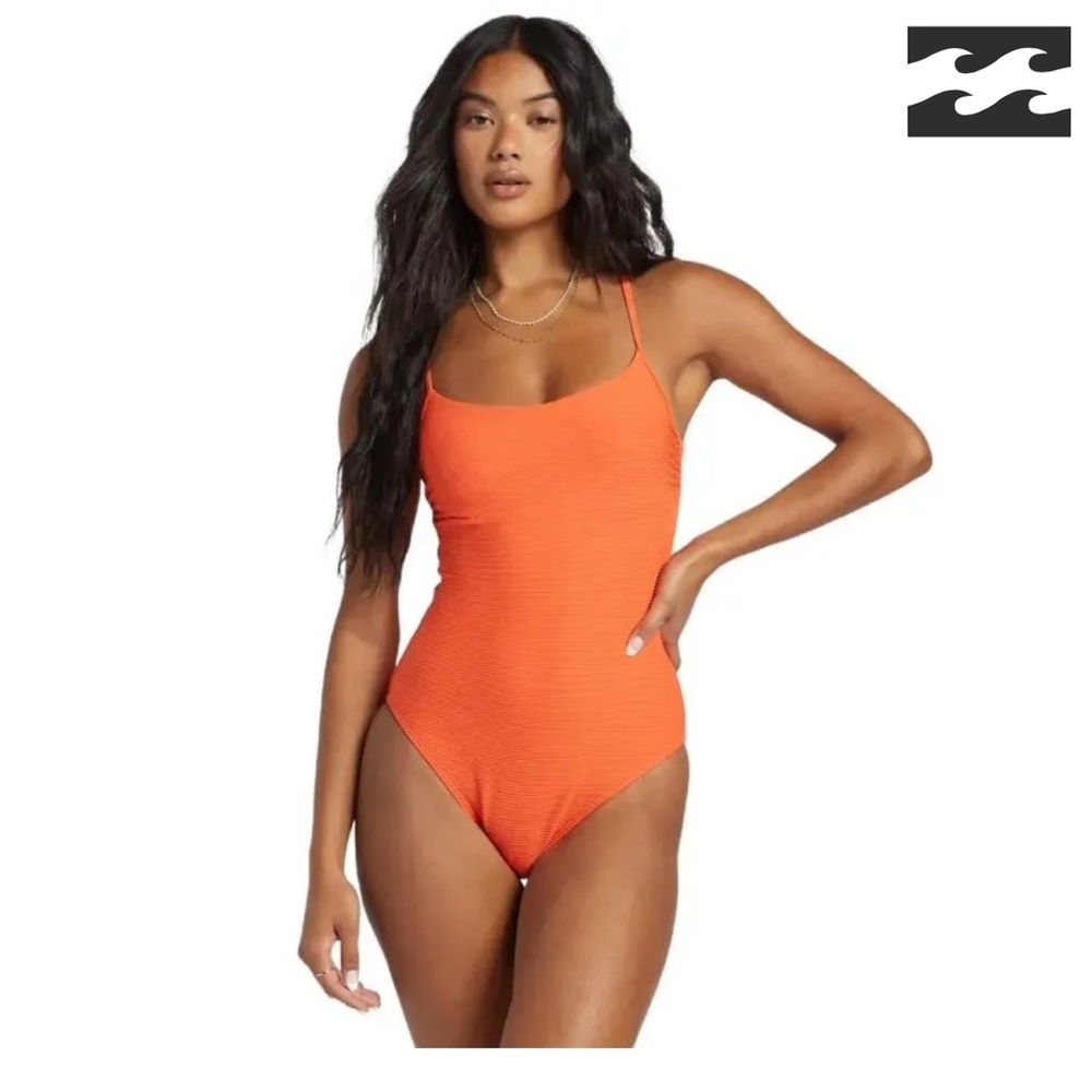Billabong Women's Orange One-Piece Swimsuit